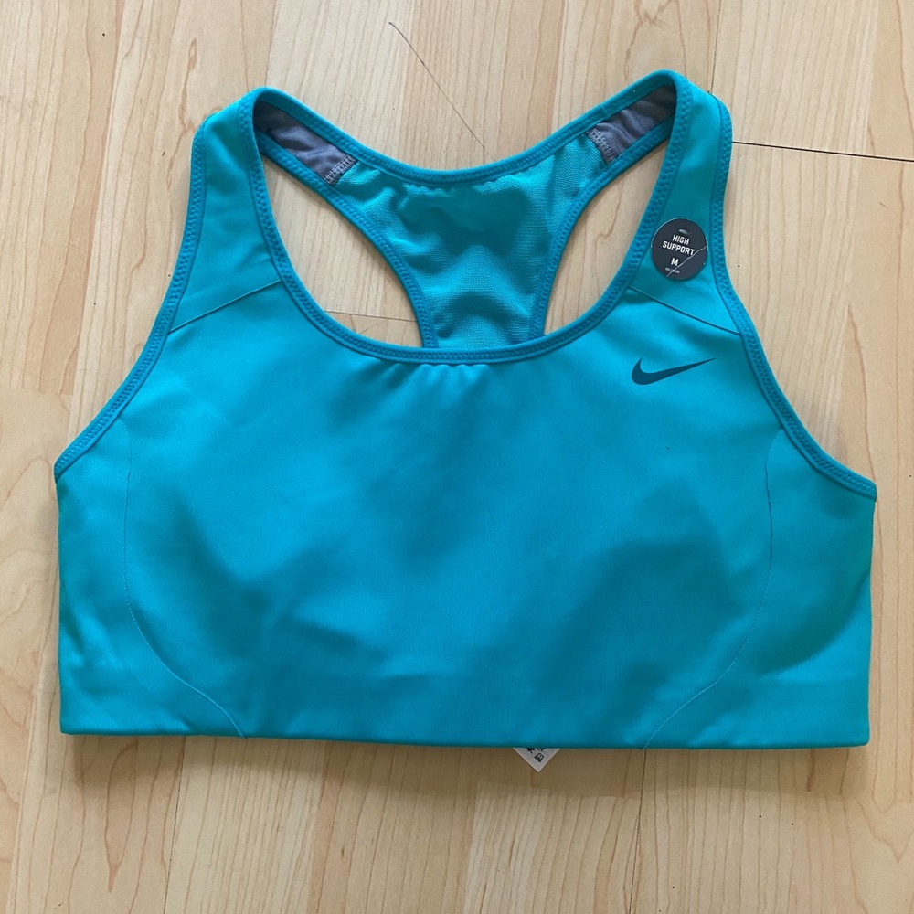 NIKE TEAL SPORTS BRA HIGH SUPPORT